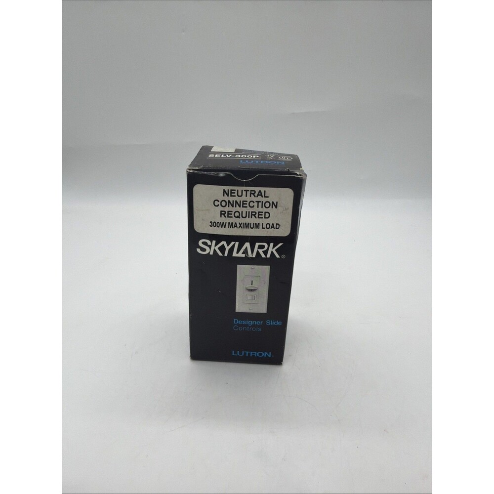 Lutron Skylark SELV-300P-IV Designers Slide Dimmer Light Switch Ivory